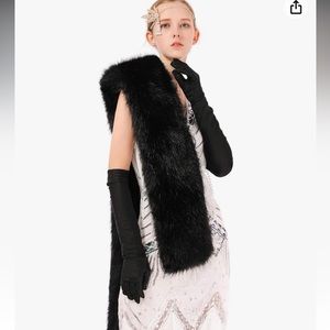 Faux Fur Scarf Wrap Collar Shawl Shrug